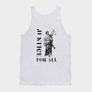 Justice For All - Fight For Freedom Social Justice Activism Tank Top